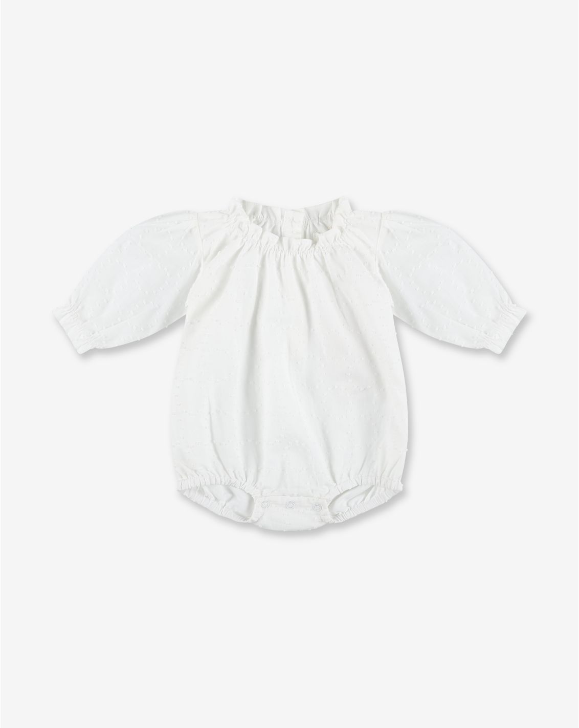 אוברול אריג בגזרת בלון 0-3