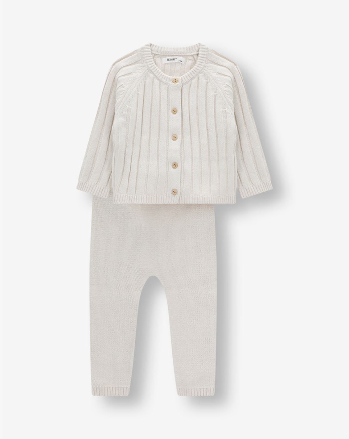 סט קרדיגן ומכנסי סריג-1