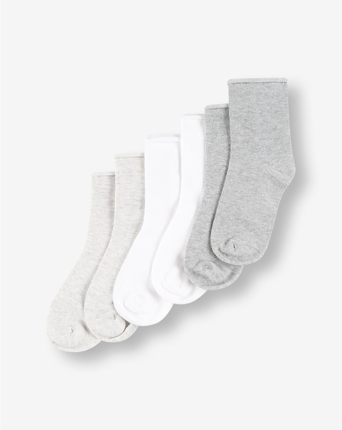 מארז שלישיית גרביים SOCKS 28-30,אפור מלאנז' בהיר,28-30,