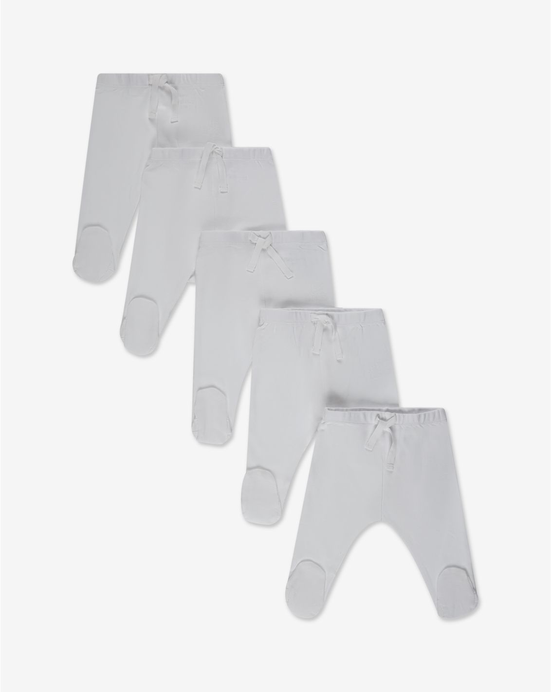 מארז חמישיית מכנסיים לבנים 0-3