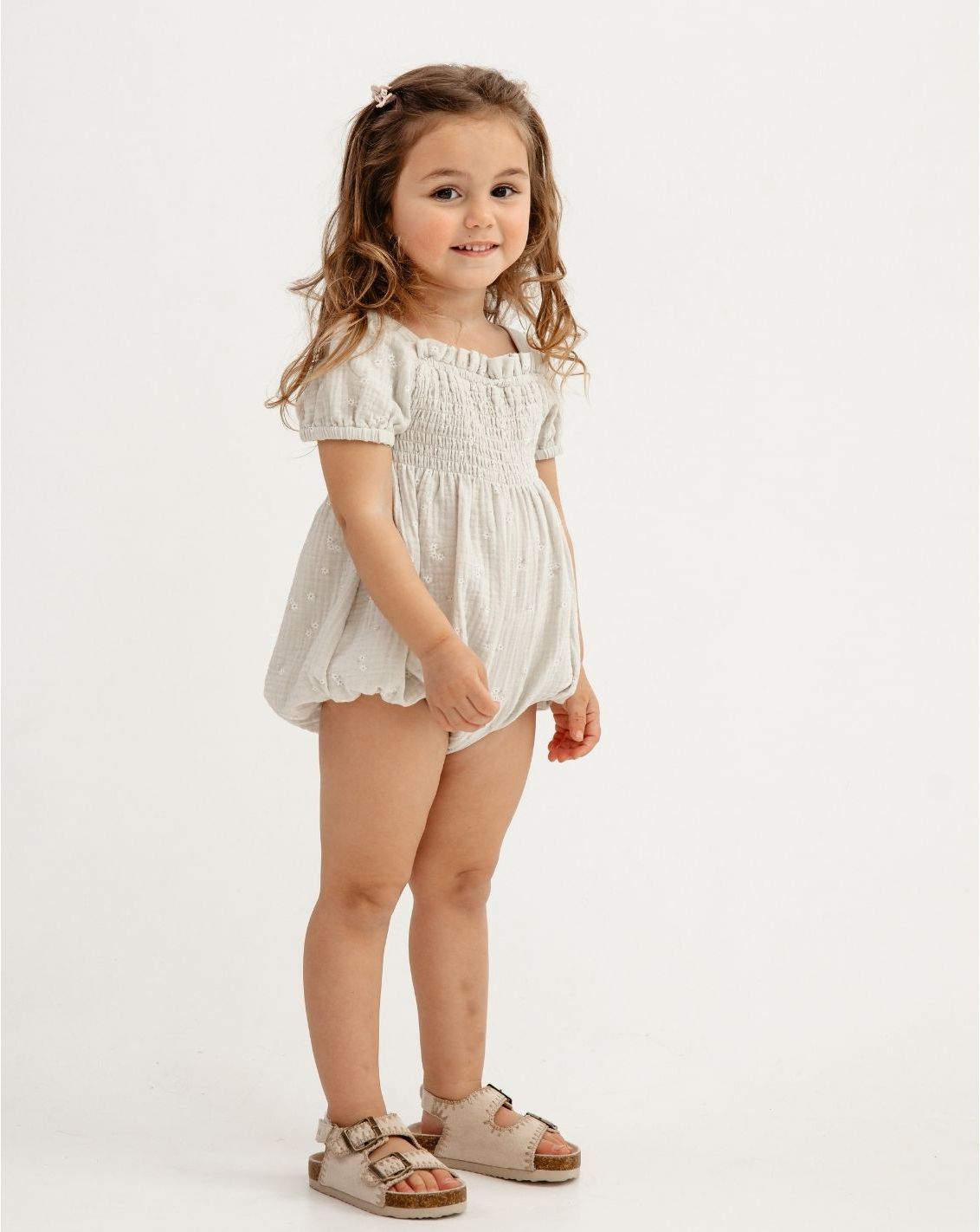 אוברול כיווצים ושרוולים נפוחים בייבי