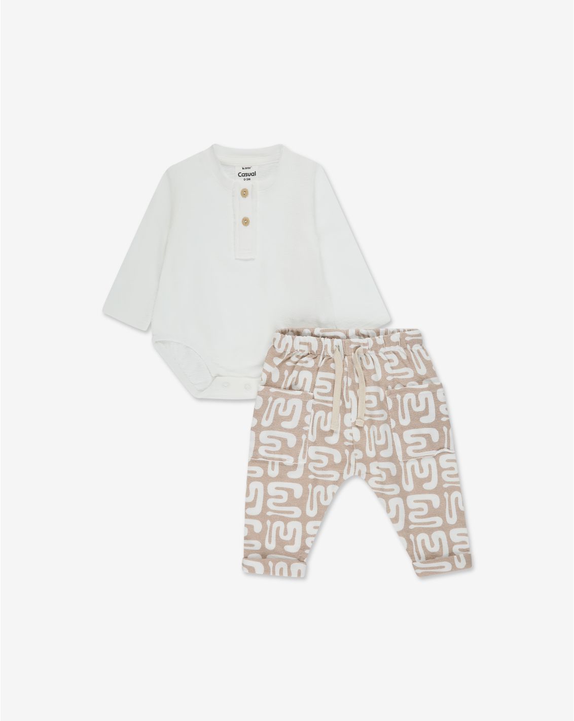 סט בגד גוף ומכנסיים