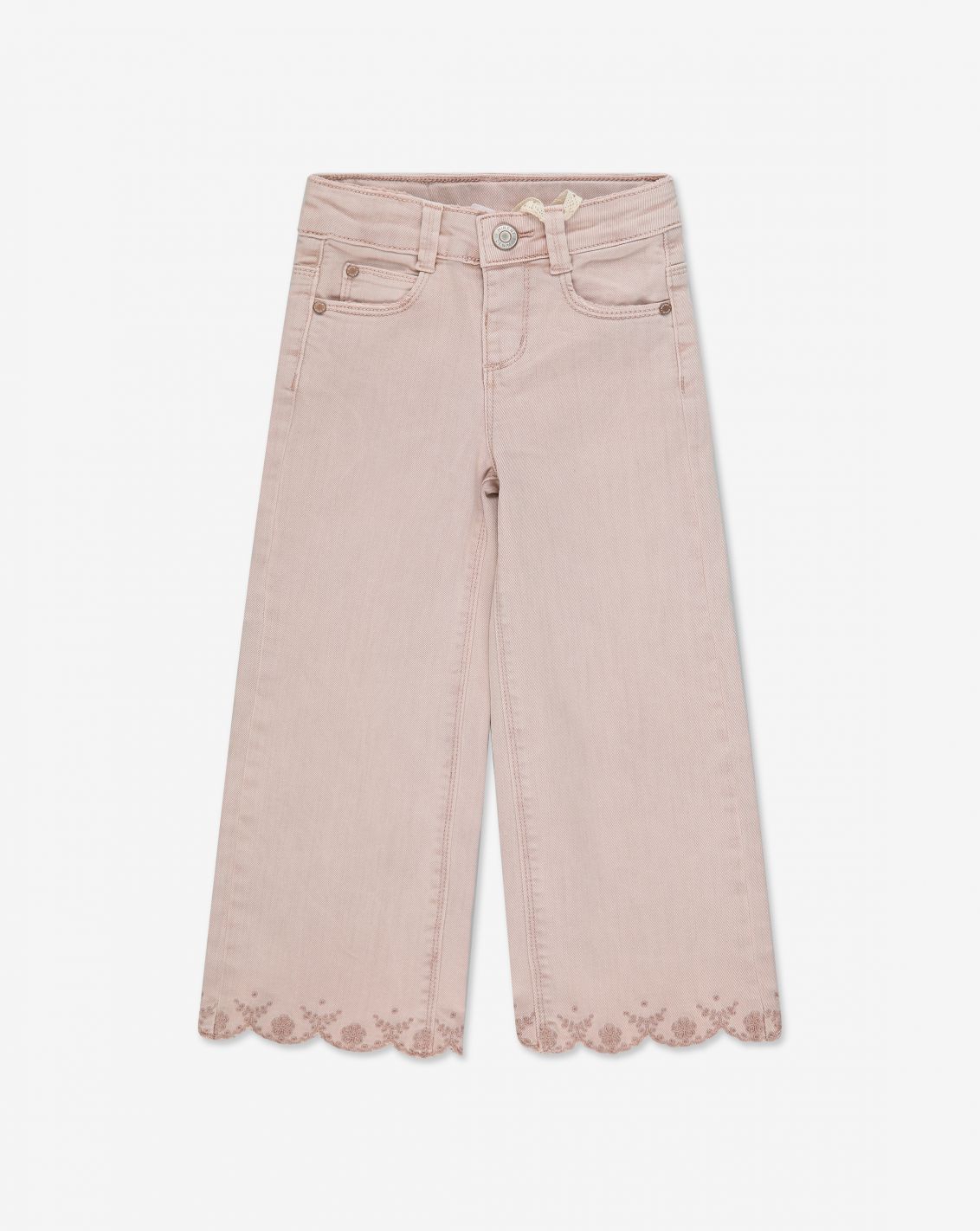 מכנסי ג'ינס ארוכים בגזרה מתרחבת