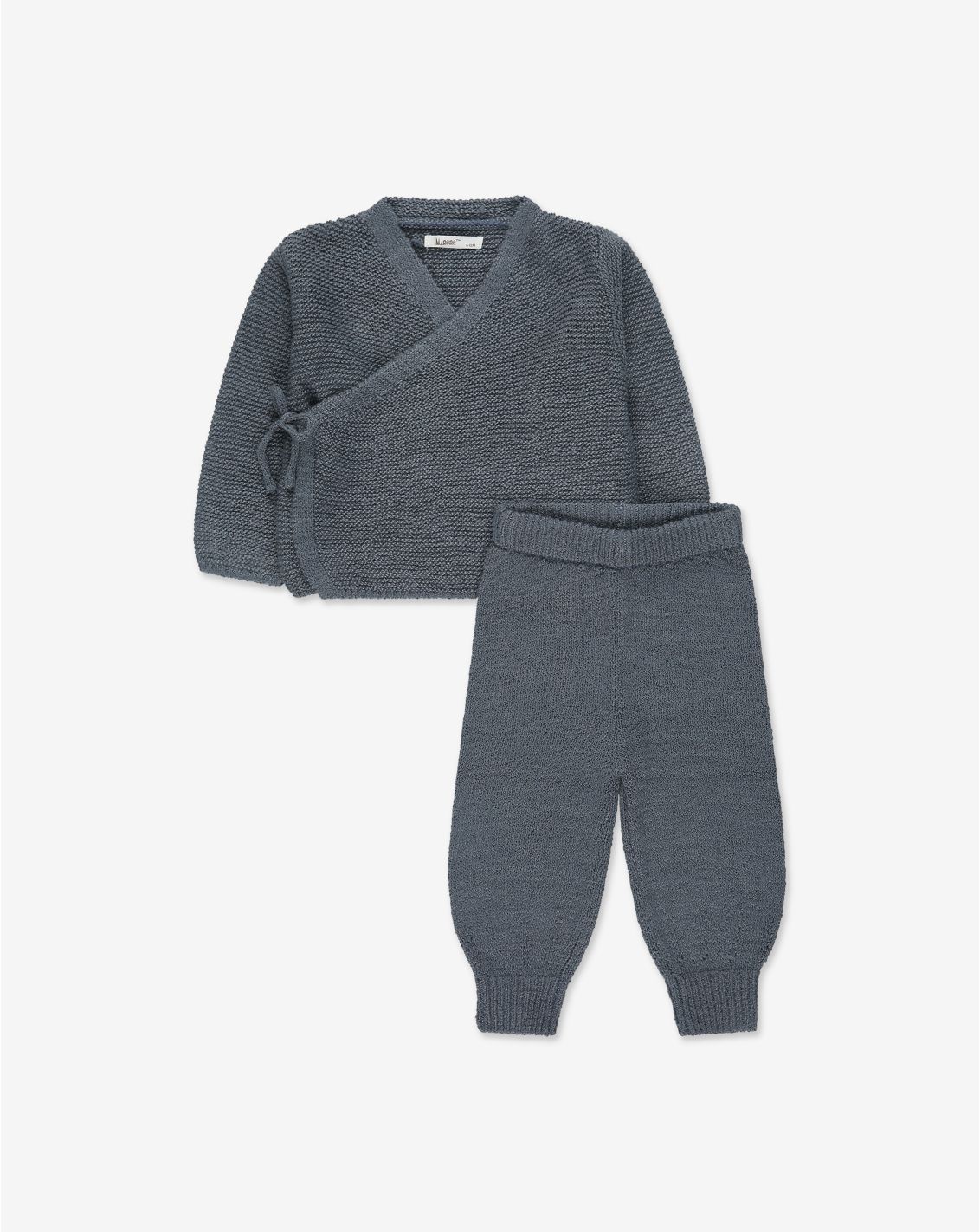 סט קרדיגן ומכנסי סריג בייבי