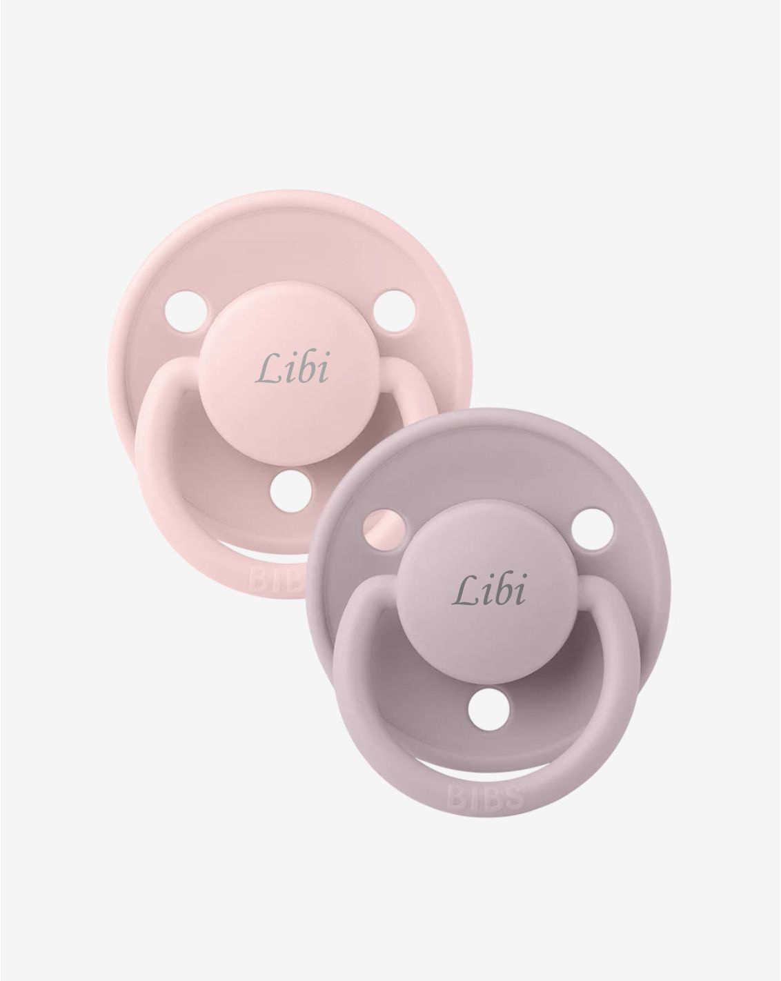 זוג מוצצים דה לוקס סיליקון blossom/dusky lilac | BIBS-3