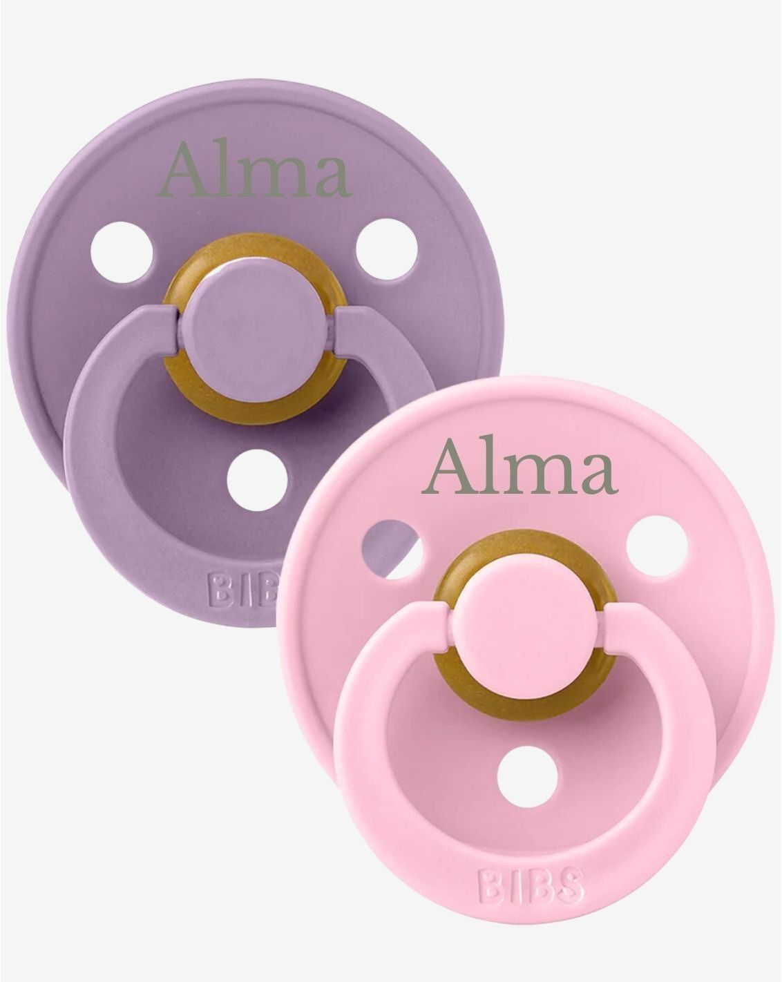 ביבס זוג מוצצים BABY PINK/LAVENDER מידה 1-4