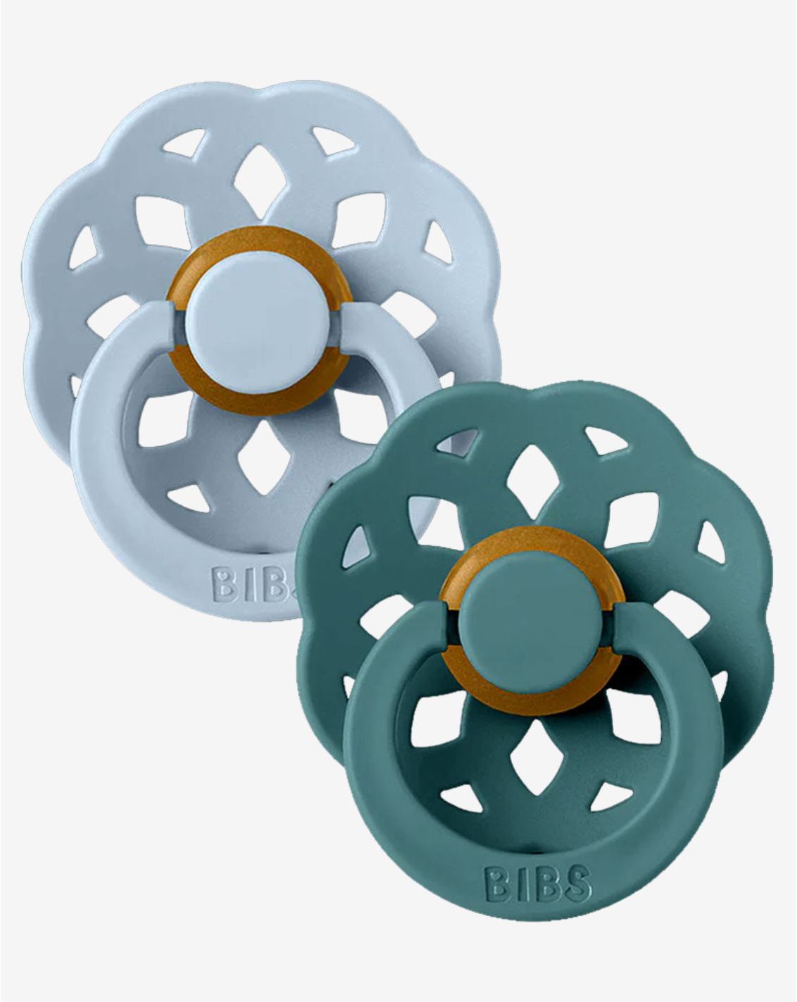 זוג מוצצי BIBS בוהם לטקס מידה 1 Blue/Island sea