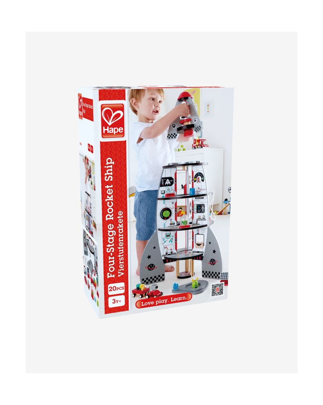 חללית משחק דמיון מאובזרת 4 קומות HAPE-3