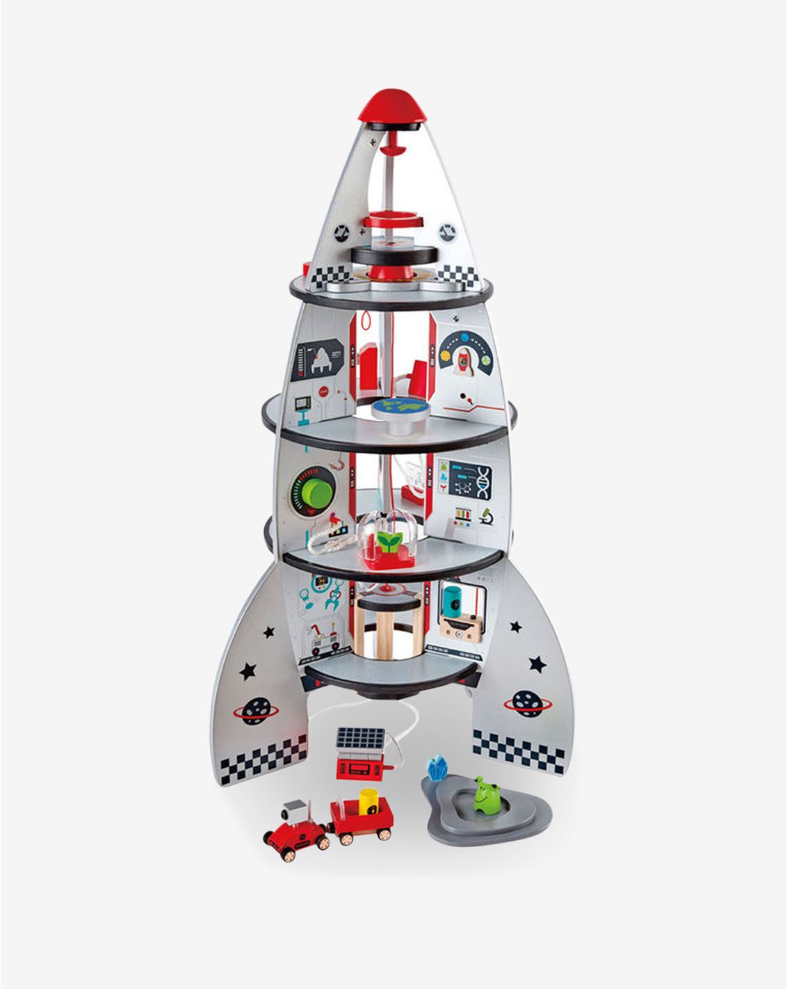 חללית משחק דמיון מאובזרת 4 קומות HAPE-2